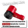BRCatWPark Aluminum 25T Unloading Steering Servo Horn Servo Arm Upgrades Part for 1/10 RBX10 SCX10 90046 Capra 1.9 UTB L0 S1 1/8 LMT Solid AXLE 4WD Monster Truck LOS04022 RC Car,Red view 3