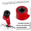 BRCatWPark Aluminum 25T Unloading Steering Servo Horn Servo Arm Upgrades Part for 1/10 RBX10 SCX10 90046 Capra 1.9 UTB L0 S1 1/8 LMT Solid AXLE 4WD Monster Truck LOS04022 RC Car,Red view 4