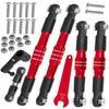RCMYou RC Aluminum Turnbuckles Camber Links Upgrades Part for 1/8 Typhon 6s BLX 1/7 Felony 6s BLX Infraction Limitless,7075 Alloy Turnbuckles Camber Links w/25T Servo Arm,Red view 1