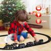 Train Set for Kids, Train Toy w/Steam, Light & Sounds, Christmas Train Sets for Under The Tree, for 3 4 5 6 7 8 Year Old Boys Girls view 4