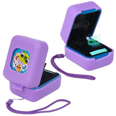 MGZNMTY Silicone Case for Bitzee Magicals Interactive Toy Digital Pet and Case, Protective Skin Cover for New Bitsy Electronic Virtual Pet (Purple)