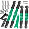 RCMYou RC Aluminum Turnbuckles Camber Links Upgrades Part for 1/8 Typhon 6s BLX 1/7 Felony 6s BLX Infraction Limitless,7075 Alloy Turnbuckles Camber Links w/25T Servo Arm,Green view 1
