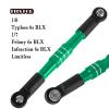 RCMYou RC Aluminum Turnbuckles Camber Links Upgrades Part for 1/8 Typhon 6s BLX 1/7 Felony 6s BLX Infraction Limitless,7075 Alloy Turnbuckles Camber Links w/25T Servo Arm,Green view 2