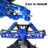 RCMYou RC Aluminum Turnbuckles Camber Links Upgrades Part for 1/8 Typhon 6s BLX 1/7 Felony 6s BLX Infraction Limitless,7075 Alloy Turnbuckles Camber Links w/25T Servo Arm,Green view 3