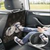 Car Seat Protector, 2 Pack Kick Mats Back Seat Protector Fall Thanksgiving Pumpkin with Floral Retro Golden Botanical Leaves Black Backseat Cover for Universal Fit Automotive Interior Protectors view 4
