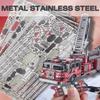 Piececool 3D Metal Puzzles for Adults, Ladder Truck Fire Engine Model Kits Building, Challenge to Assemble DIY Craft Kits, Best Birthday Christams Gifts - 354 Pcs view 3