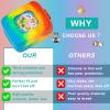 MGZNMTY Silicone Case for Bitzee Magicals Interactive Toy Digital Pet and Case, Protective Skin Cover for New Bitsy Electronic Virtual Pet (Rainbow) view 2