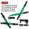 BRCatWPark Aluminum Turnbuckles Camber Links w/25T Horn Servo Arm Upgrades Part for 1/7 Infraction 6S BLX,Limitless 6S BLX,Felony 6S BLX,1/8 Typhon 6S BLX,Green view 2
