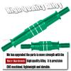 BRCatWPark Aluminum Turnbuckles Camber Links w/25T Horn Servo Arm Upgrades Part for 1/7 Infraction 6S BLX,Limitless 6S BLX,Felony 6S BLX,1/8 Typhon 6S BLX,Green view 3