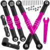 BRCatWPark Aluminum Turnbuckles Camber Links w/25T Horn Servo Arm Upgrades Part for 1/7 Infraction 6S BLX,Limitless 6S BLX,Felony 6S BLX,1/8 Typhon 6S BLX,Pink view 1