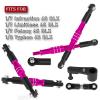 BRCatWPark Aluminum Turnbuckles Camber Links w/25T Horn Servo Arm Upgrades Part for 1/7 Infraction 6S BLX,Limitless 6S BLX,Felony 6S BLX,1/8 Typhon 6S BLX,Pink view 2