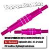 BRCatWPark Aluminum Turnbuckles Camber Links w/25T Horn Servo Arm Upgrades Part for 1/7 Infraction 6S BLX,Limitless 6S BLX,Felony 6S BLX,1/8 Typhon 6S BLX,Pink view 3