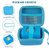MGZNMTY Carrying Case and Silicone Case for Bitzee Magicals Interactive Toy Digital Pet - Protective Skin Cover for New Bitsy Electronic Virtual Pet (Magic Blue) view 2