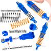 RC Upgrades Part for 1/18 LaTrax Teton,Chassis,A Arms,Drive Shaft Axles,Caster Block,Steering Blocks,Rear Stub Axle Carriers,Links,Differential Housing,Shocks,Shock Tower,Body Mounts,Navy Blue view 4