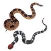 2 Pcs Fake Rattlesnake Snake Plastic Decoration Halloween Party Realistic Wildlife Garden Decor April Fools Day Scary Photo Prank Props Simulation Cobra Python Action Model Educational Figurine view 2