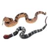 2 Pcs Fake Rattlesnake Snake Plastic Decoration Halloween Party Realistic Wildlife Garden Decor April Fools Day Scary Photo Prank Props Simulation Cobra Python Action Model Educational Figurine view 3
