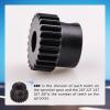 5Pcs 48DP Pinion Gear Set, 20T 22T 24T 26T 28T Hardened Steel Pinion Gear Set with 5mm Hole, RC Motor Gear Climbing Car Gear Accessories Suitable for 1/10 RC Brushless Brush Motor view 3
