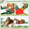 GIAT Dinosaur Track Toys - Best Birthday Gifts for 3 4 5 6 7 Year Old Boys Girls, Dinosaur Race Car Track with Light & Sound, Create A Dinosaur World Road Race view 3