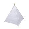 FixtureDisplays 6 Pieces Teepee Tent for Kids Indoor Tents, Inner Pocket, Unique Reinforcement Part - Foldable Play Tent Canvas Tipi Childrens Tents for Girls & Boys (White) 15566-6PK-SL view 4