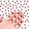 100PCS Mini Ladybug Decor for Dollhouse Resin Tiny Ladybugs for Crafts Micro Miniature Ladybug for Fairy Garden Dollhouse Micro Landscaping Decoration view 1