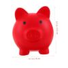 Abaodam Pig-Shaped Coin Bank for Boys and Girls Unbreakable Vinyl Money Pot Cute Red Piggy Bank Storage Jar for Change and Savings for Birthdays and Holidays view 2