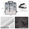 Car Seat Protector, 2 Pack Kick Mats Back Seat Protector Plants Gradient Blue Leaves Farmhouse Style Linen Texture Waterproof Backseat Cover for Kids Universal Fit Automotive Interior Protectors view 2