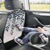 Car Seat Protector, 2 Pack Kick Mats Back Seat Protector Plants Gradient Blue Leaves Farmhouse Style Linen Texture Waterproof Backseat Cover for Kids Universal Fit Automotive Interior Protectors view 4
