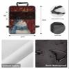Car Seat Protector, 2 Pack Kick Mats with Organizer - 3 Pocket Storage, Let it Snow Christmas Snowman Snowflake Red Black Plaid Back Seat Cover for Kids Universal Fit Automotive Interior Protectors view 2
