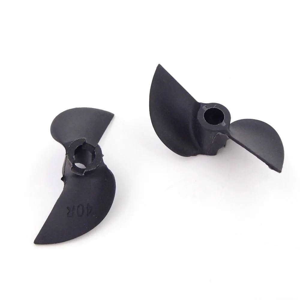1Pair 2-Blades Nylon Propeller Prop 40mm 42mm 4.76mm 3/16" Shaft CW CCW Prop for RC Boat Speed Boat Model Boat(1Pair 42mm LH and RH)