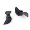 1Pair 2-Blades Nylon Propeller Prop 40mm 42mm 4.76mm 3/16" Shaft CW CCW Prop for RC Boat Speed Boat Model Boat(1Pair 42mm LH and RH) view 1