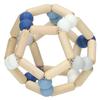 goki baby 65345 - Grasping Toy Ball Made of Wood and Silicone for Babies - Made in Germany, Blue, Boys, Natural Motor Skills Toy to Promote Gripping Reflex and Language Development, from Birth view 2