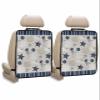 Car Seat Protector, 2 Pack Kick Mats Back Seat Protector Retro Navy Blue and Brown Starfish Seashell Jellyfish Coral Waterproof Backseat Cover for Kids Universal Fit Automotive Interior Protectors view 1