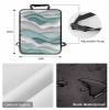 Car Seat Protector, 2 Pack Kick Mats Back Seat Protector Gradient Ocean Waves Teal Turquoise Gradient Waves Waterproof Backseat Cover for Kids Universal Fit Automotive Interior Protectors view 2