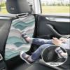 Car Seat Protector, 2 Pack Kick Mats Back Seat Protector Gradient Ocean Waves Teal Turquoise Gradient Waves Waterproof Backseat Cover for Kids Universal Fit Automotive Interior Protectors view 4
