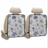 Car Seat Protector, 2 Pack Kick Mats Back Seat Protector Ocean Turtle Starfish Jellyfish Coral Rustic Wood Grain Waterproof Backseat Cover for Kids Universal Fit Automotive Interior Protectors view 1
