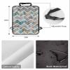 Car Seat Protector, 2 Pack Kick Mats Back Seat Protector Turquoise Grey Marble Abstract Geometric Contemporary Art Waterproof Backseat Cover for Kids Universal Fit Automotive Interior Protectors view 2