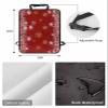 Car Seat Protector, 2 Pack Kick Mats Back Seat Protector Pink Christmas Balls Poinsettia Floral Winter Snowflake Red Waterproof Backseat Cover for Kids Universal Fit Automotive Interior Protectors view 2