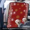 Car Seat Protector, 2 Pack Kick Mats Back Seat Protector Pink Christmas Balls Poinsettia Floral Winter Snowflake Red Waterproof Backseat Cover for Kids Universal Fit Automotive Interior Protectors view 3