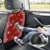 Car Seat Protector, 2 Pack Kick Mats Back Seat Protector Pink Christmas Balls Poinsettia Floral Winter Snowflake Red Waterproof Backseat Cover for Kids Universal Fit Automotive Interior Protectors view 4