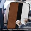 Car Seat Protector, 2 Pack Kick Mats Back Seat Protector Boho Brown Black and White Striped Tribal Farmhouse Style Waterproof Backseat Cover for Kids Universal Fit Automotive Interior Protectors view 3