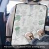 Car Seat Protector, 2 Pack Kick Mats Back Seat Protector Summer Ocean Creature Sea Turtle Coral and Shell Green Waterproof Backseat Cover for Kids Universal Fit Automotive Interior Protectors view 3