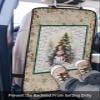 Car Seat Protector, 2 Pack Kick Mats Back Seat Protector Christmas Snowman Xmas Tree Holly Bell Graffiti Retro Waterproof Backseat Cover for Kids Universal Fit Automotive Interior Protectors view 3