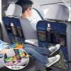 Car Seat Protector, 2 Pack Kick Mats with Organizer - 3 Pocket Storage, Merry Christmas Christmas Tree Snowflakes Dark Blue Back Seat Cover for Kids Universal Fit Automotive Interior Protectors view 4