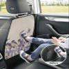 T&H XHome Car Seat Protector, 2 Pack Kick Mats Back Seat Protector Purple Lavender Bird Butterfly Linen Printing Waterproof Backseat Cover for Kids Universal Fit Automotive Interior Protectors view 4