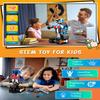 aukfa STEM Robot Toys Building Kits, Building Toys for Boys Age 8-12, App & Remote Control Blocks Engineering Science Learning Educational Coding DIY Stem Projects Robot Gifts for Boys & Girls view 2