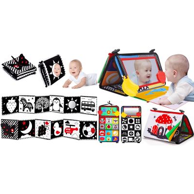 Thremhoo Balck and White High Contrast Toys Baby Mirrors