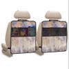 Car Seat Protector, 2 Pack Kick Mats with Organizer - 3 Pocket Storage, Purple Trees Forest Impressionist Oil Painting Art Back Seat Cover for Kids Universal Fit Automotive Interior Protectors view 1