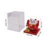 Sunicon Solar Powered Lucky Cat, Energy Saving Solar Waving Cat Lucky Wealth Welcoming Cat Mascot Statue for Home Car Decor (L) view 2