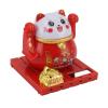 Sunicon Solar Powered Lucky Cat, Energy Saving Solar Waving Cat Lucky Wealth Welcoming Cat Mascot Statue for Home Car Decor (L) view 3