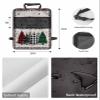 Car Seat Protector, 2 Pack Kick Mats with Organizer - 3 Pocket Storage, Merry Christmas Green Black Xmas Tree Red Floral Border Back Seat Cover for Kids Universal Fit Automotive Interior Protectors view 2